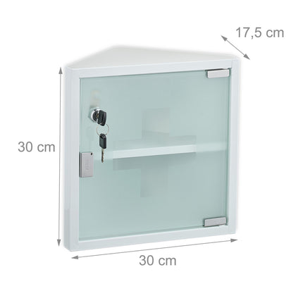 Medikamentenschrank mit Glastür