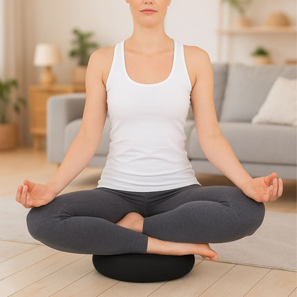 Meditationskissen-Set mit Yogagurt – Buchweizenfüllung