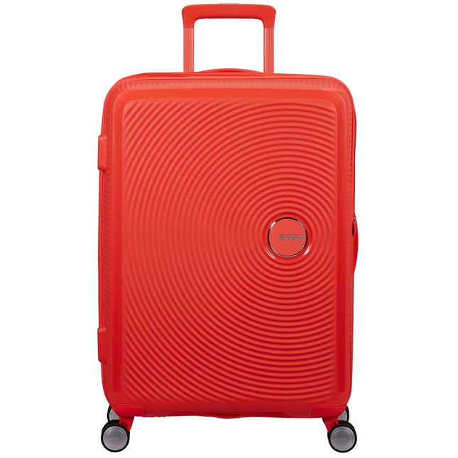Mittelgroßer Neon-Orange Koffer, Soundbox 67 cm