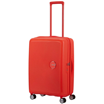 Medium Neon Orange Suitcase, Soundbox 67 cm
