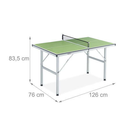Medium green table tennis table