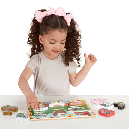 Melissa & Doug Farm Chunky Puzzle