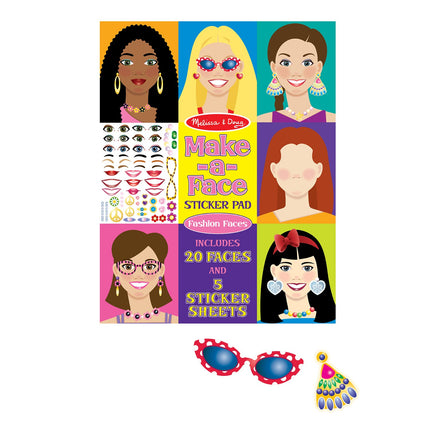 Melissa & Doug Mach-ein-Gesicht Mode-Gesichter Sticker-Pad