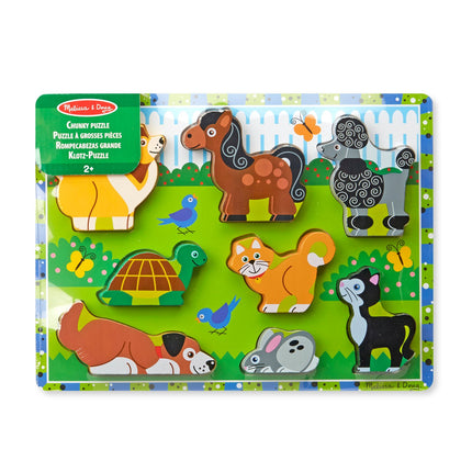 Melissa & Doug Haustiere Klötzchenpuzzle