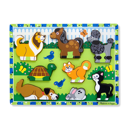 Melissa & Doug Haustiere Klötzchenpuzzle