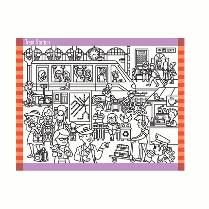 Melissa & Doug Such- und Finde-Stickerblock - Unterwegs in der Stadt