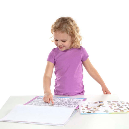 Melissa & Doug Such- und Finde-Stickerblock - Unterwegs in der Stadt