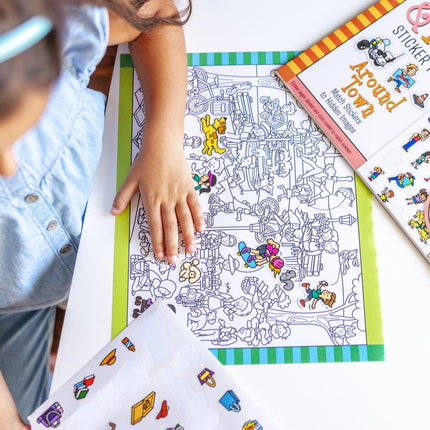 Melissa & Doug Such- und Finde-Stickerblock - Unterwegs in der Stadt