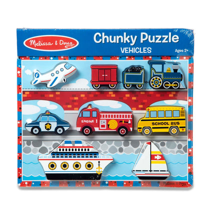 Melissa & Doug puzzle s úchyty Vozidla