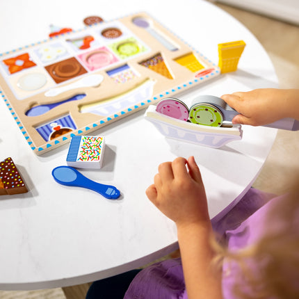 Melissa & Doug Hölzernes Magnet-Eis-Puzzle & Spielset