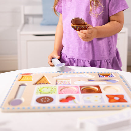 Melissa & Doug Hölzernes Magnet-Eis-Puzzle & Spielset