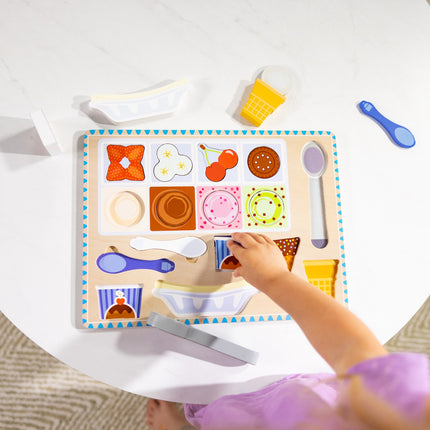 Melissa & Doug Hölzernes Magnet-Eis-Puzzle & Spielset