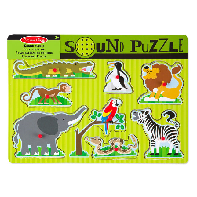 Melissa & Doug Zoo Tiere Sound-Puzzle