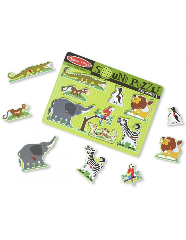 Melissa & Doug Zoo Tiere Sound-Puzzle