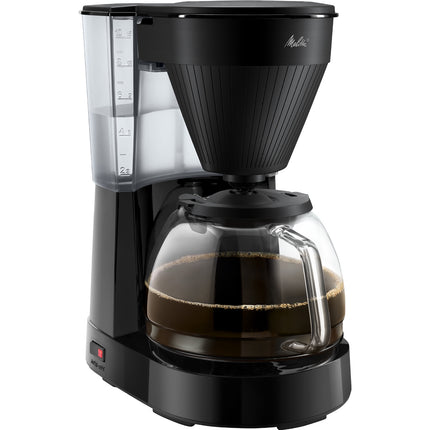Melitta Easy II Filter Coffee Maker with Glass Jug, 10 Cups, Black, 1050 W