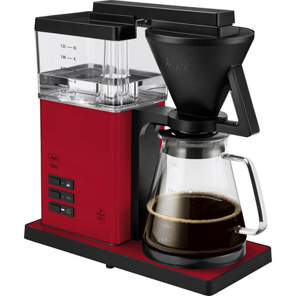 Melitta One Filter Coffee Maker, 10 Cups, ECBC Certified, Iconic Red, 1525 W