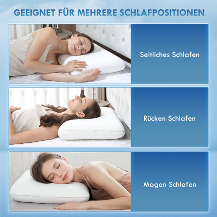 Memoryschaumkissen, ergonomisch 60x40 cm, abnehmbarer Bezug