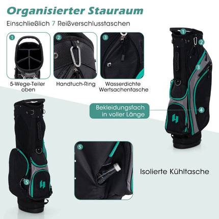 Herren 11-teiliges Golfschlägerset für Rechtshänder mit Tasche