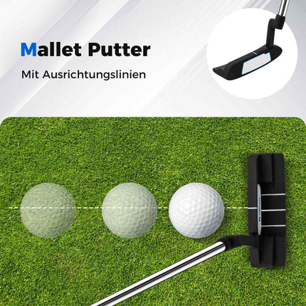 Herren 15-teiliges Golfschläger-Set mit Tasche – Rechtshand