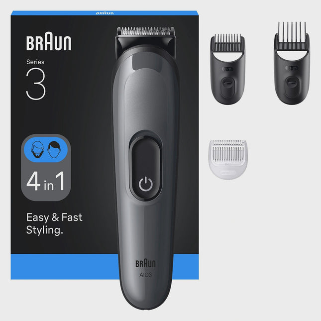 Herren 4-in-1 Pflegeset mit ultrascharfer Klinge