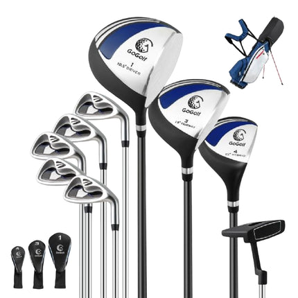 Men's 9-Piece Golf Club Set with Stand Bag, 460cc Driver