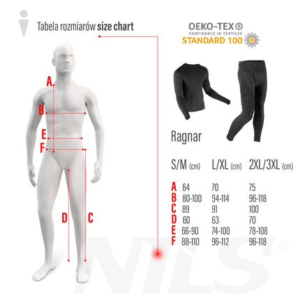 Men's Black Thermoactive Top, L/XL