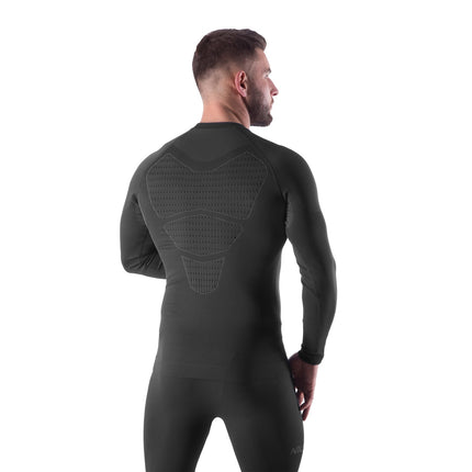 Herren Thermo-Funktionsshirt Schwarz, L/XL