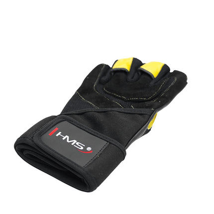 Herren Fitness Handschuhe, Schwarz-Gelb, Größe L
