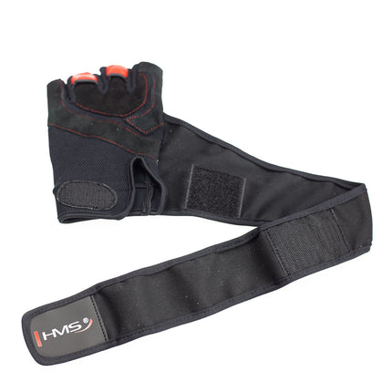 Herren Fitness-Handschuhe, Größe L, Schwarz/Rot