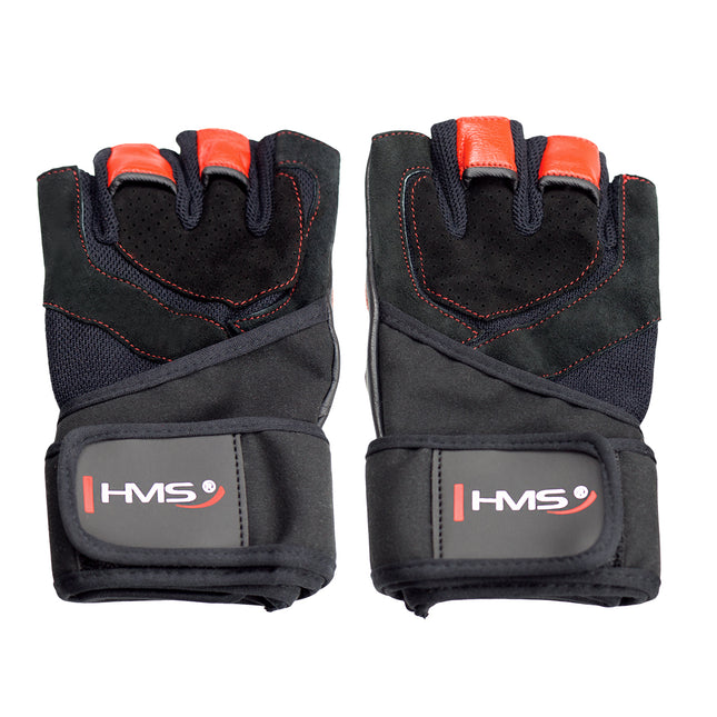 Herren-Fitnesshandschuhe, Größe S, Schwarz/Rot