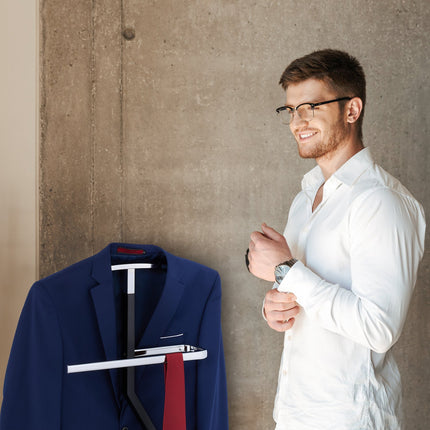Men's valet in black and silver