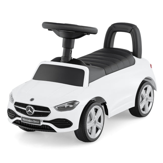 Mercedes-Benz Rutscherauto mit Lenkrad, Weiß