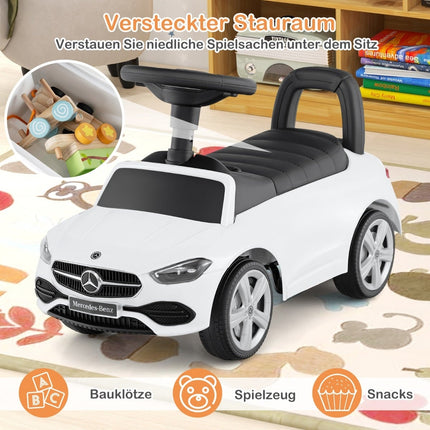 Mercedes-Benz Rutscherauto mit Lenkrad, Weiß