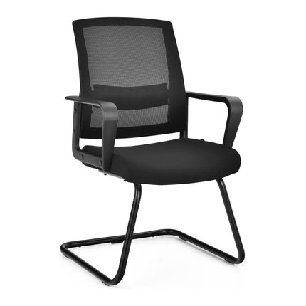 Netz-Bürostuhl mit Rückenlehne belastbar bis 136kg 60 x 54,5 x 94 cm schwarz