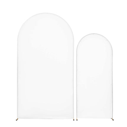 Metal Arch Backdrop Stands Set of 2, Gold, Covers