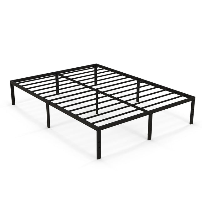 Kovový rám postele, 160x200 cm, není nutný boxspring, černá
