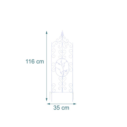 Rankgitter aus Metall für Rosen und Kletterpflanzen