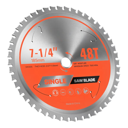 Metal Cutting Circular Saw Blade 185mm 48T 5/8 in