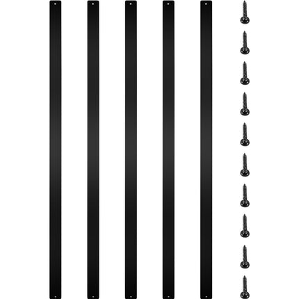 Metal Deck Balusters, 76-Pack 29.5-Inch Aluminum Black