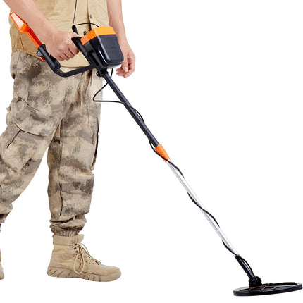 Metal Detector, 8-Inch Waterproof Coil, LCD, Adjustable