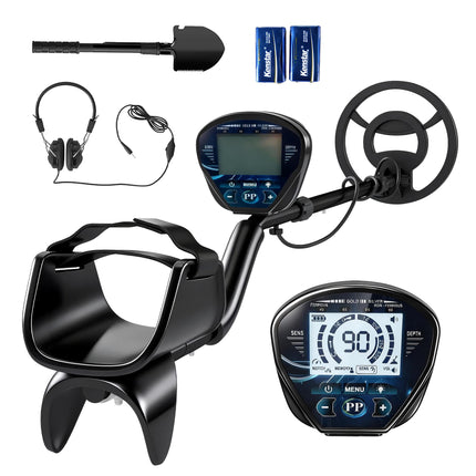 Metal Detector Set with Shovel & Headphones, 18cm Depth