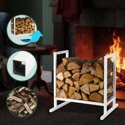 Metal Firewood Rack – Sturdy Iron Log Holder