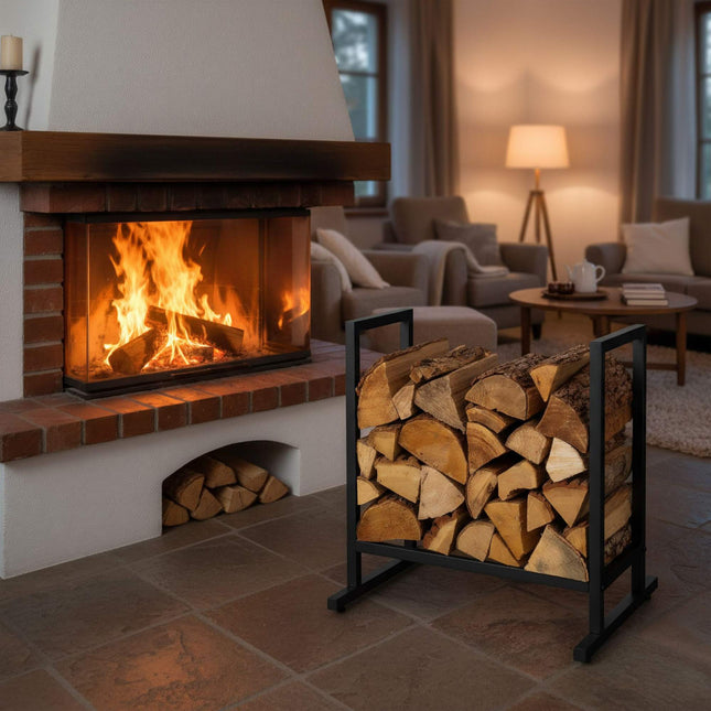 Metall-Kaminholzregal – Robustes Eisen, platzsparendes Design