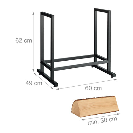 Metall-Kaminholzregal – Robustes Eisen, platzsparendes Design