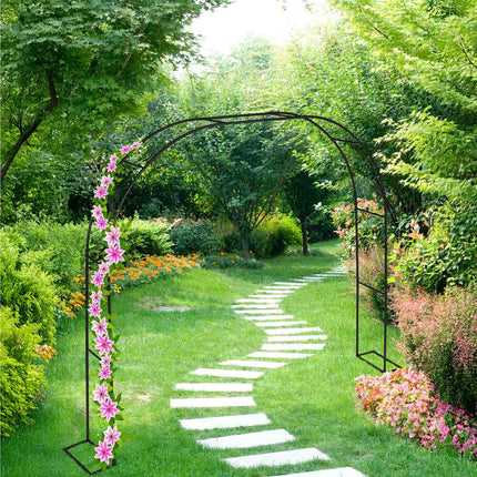 Kovová zahradní pergola se stojanem – opora pro popínavé růže