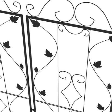 Metal Garden Trellis Set, 2-Pack, Rust-Resistant Steel