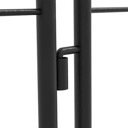 Metall-Gartenspalier-Set, Schwarz, 50x180 cm, 2er-Pack