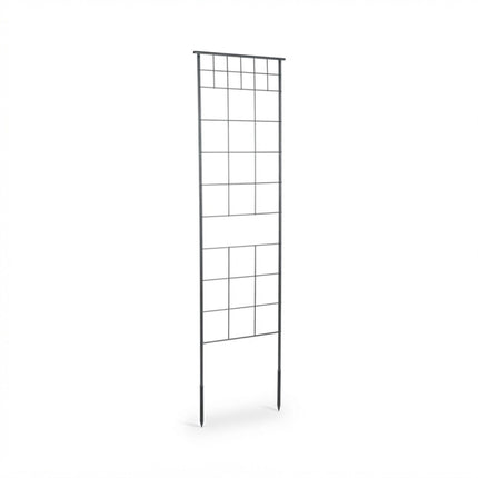 Metal Garden Trellis Set of 2 for Climbing Plants, 193 x 58 cm, Black