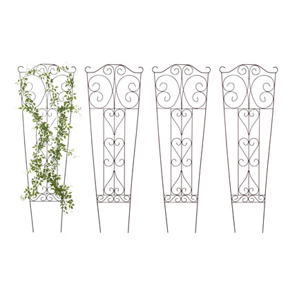 Metall-Gartenspalier für Kletterpflanzen, geschwungenes Design