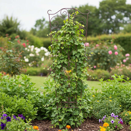 Metall-Gartenspalier für Kletterpflanzen, geschwungenes Design